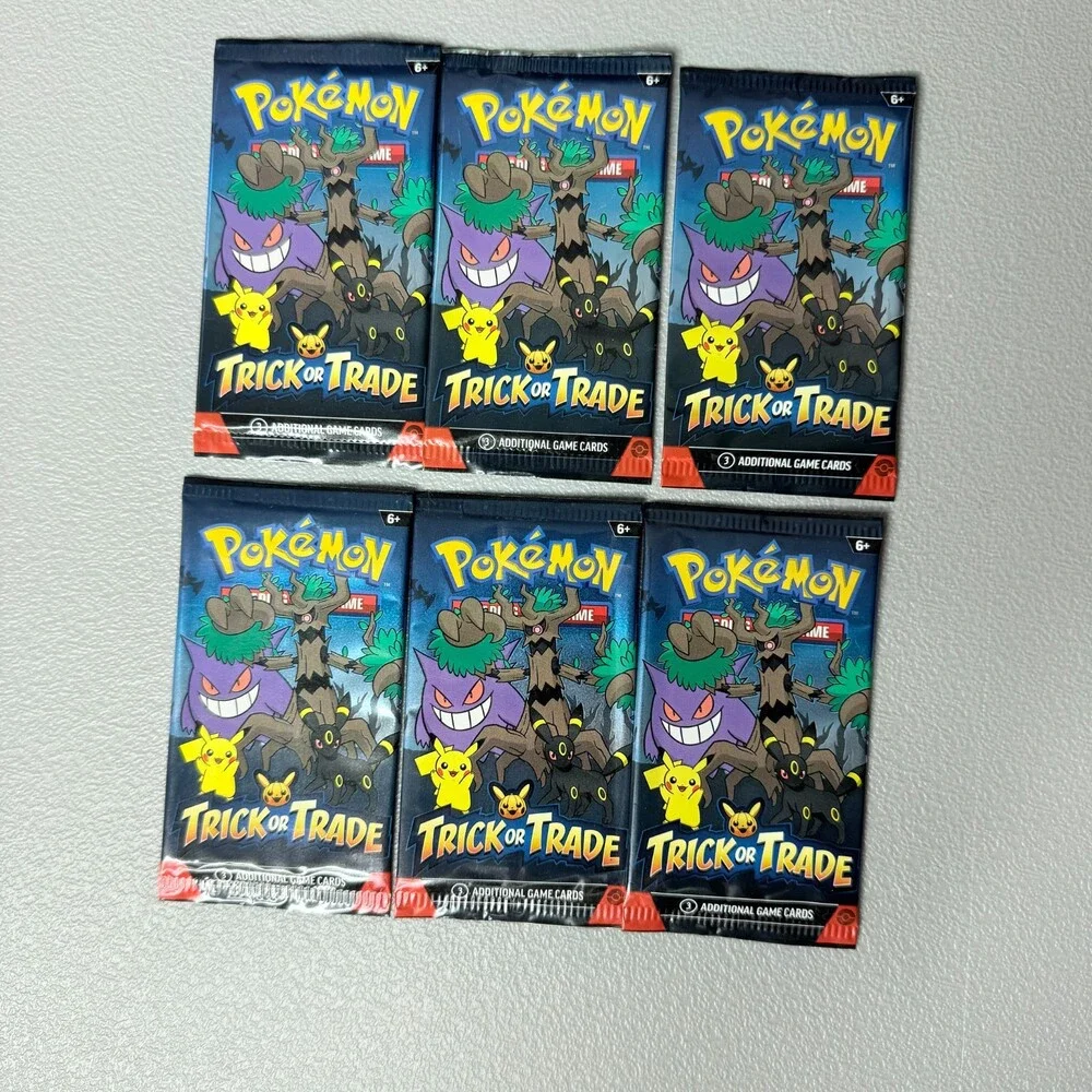 6 Packs Pokemon TCG Trick or Trade Booster Packs 2024 Halloween Card Lot Bundle - Picture 1 of 3